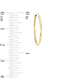 Continuous 20.0mm Hoop Earrings in 14K Gold|Peoples Jewellers