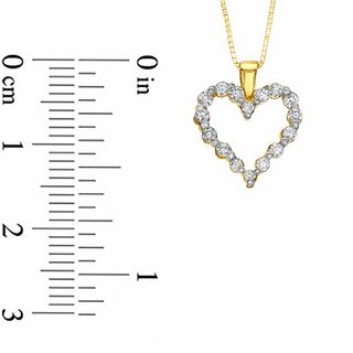 0.25 CT. T.W. Diamond Heart Pendant in 10K Gold|Peoples Jewellers