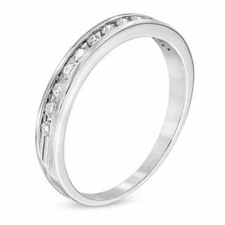 0.25 CT. T.W. Diamond Channel Band in 10K White Gold|Peoples Jewellers