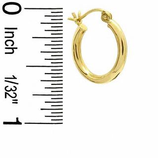 14K Gold 16mm Hoop Earrings|Peoples Jewellers
