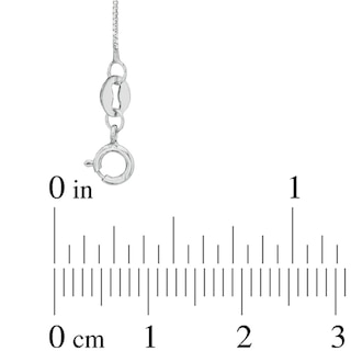 0.52mm Box Chain Necklace in 14K White Gold|Peoples Jewellers