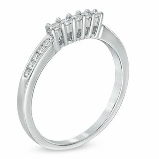 0.20 CT. T.W. Diamond Wedding Band in 14K White Gold|Peoples Jewellers