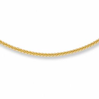Ladies' 1.0mm Square Wheat Chain Necklace in 14K Gold