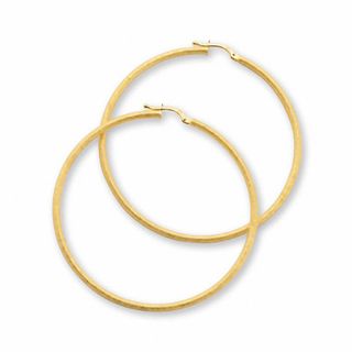 14K Gold Gypsy Hoop Earrings|Peoples Jewellers