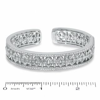 0.33 CT. T.W. Diamond Cuff in Sterling Silver|Peoples Jewellers