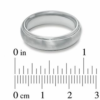Men's 6.0mm Wedding Band in Titanium - Size 10|Peoples Jewellers