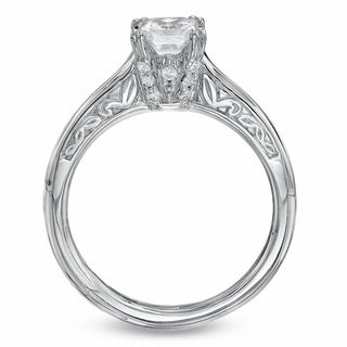 0.75 CT. T.W. Certified Princess-Cut Diamond Engagement Ring in 14K White Gold|Peoples Jewellers