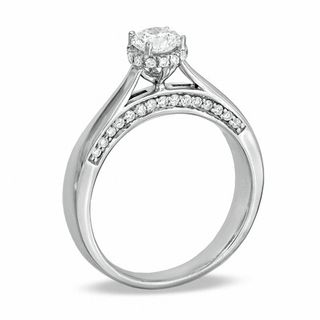 0.75 CT. T.W. Certified Canadian Diamond Engagement Ring in 14K White Gold (I/I1)|Peoples Jewellers