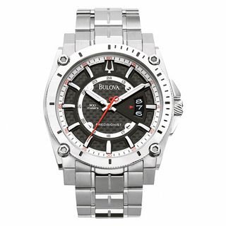 Men's Bulova Champlain Collection Precisionist Watch with Black Carbon Fibre Dial (Model: 96B133)|Peoples Jewellers