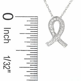 white gold breast cancer pendants