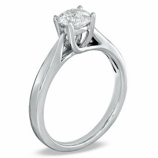 Celebration Canadian Ideal CT. Certified Diamond Engagement Ring in 14K White Gold (J/I1)|Peoples Jewellers