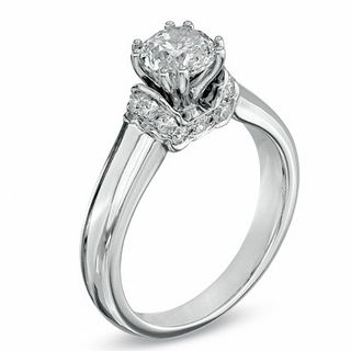 1.20 CT. T.W. Certified Diamond Engagement Ring in 14K White Gold (J/I2)|Peoples Jewellers