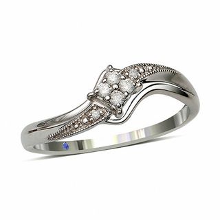 0.05 CT. T.W. Diamond Splendid Promise Ring in Sterling Silver|Peoples Jewellers