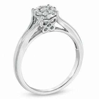 0.25 CT. T.W. Composite Diamond Engagement Ring in 10K White Gold|Peoples Jewellers