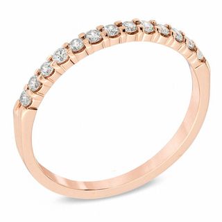 0.25 CT. T.W. Diamond Anniversary Band in 14K Rose Gold|Peoples Jewellers