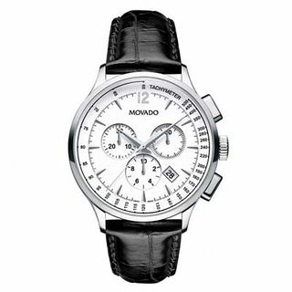 Men's Movado Circa Chronograph Watch with White Dial (Model: )|Peoples Jewellers