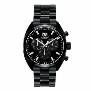 Men's Movado Datron Black PVD Stainless Steel Watch with Black Dial (Model: 0606535)|Peoples Jewellers