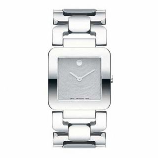 Ladies' Movado Luma Watch with Square Silver Dial (Model: 0606544)|Peoples Jewellers