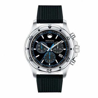 Men's Movado Series 800 Chronograph Watch with Black Dial (Model: 2600102)|Peoples Jewellers