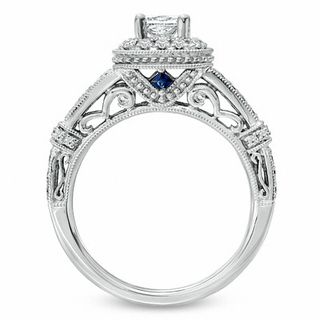Vera Wang Love Collection 1.00 CT. T.W. Princess-Cut Diamond Ring in 14K White Gold|Peoples Jewellers