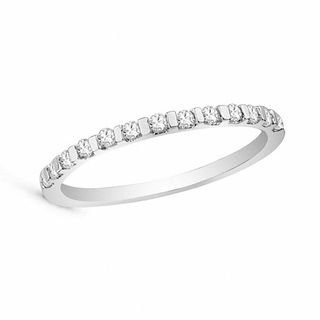 0.16 CT. T.W. Diamond Anniversary Band in 10K White Gold|Peoples Jewellers