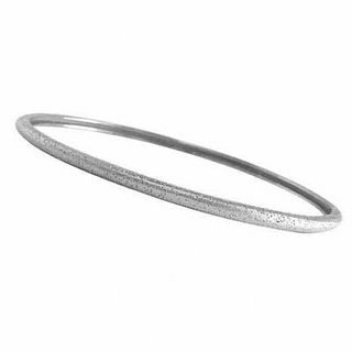 Charles Garnier Stackable Oval Bangle in Sterling Silver|Peoples Jewellers