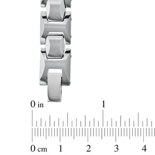Men's Round Link Bracelet in Tungsten - 8.5"|Peoples Jewellers