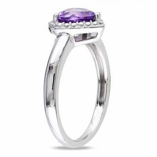7.0mm Heart-Shaped Amethyst Ring in Sterling Silver|Peoples Jewellers