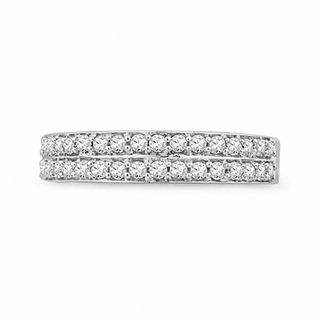 CT. T.W. Diamond Double Row Wedding Band in 10K Gold|Peoples Jewellers