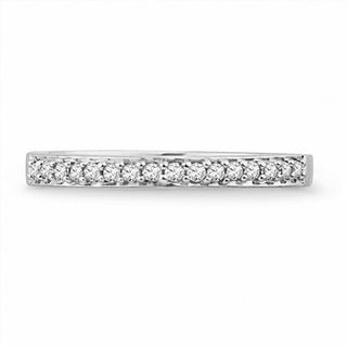 0.12 CT. T.W. Diamond Wedding Band in 10K White Gold|Peoples Jewellers