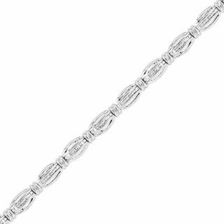 0.75 CT. T.W. Baguette Diamond Fashion Bracelet in Sterling Silver|Peoples Jewellers