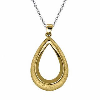 Charles Garnier Pear-Shaped Pendant in Sterling Silver with 18K Gold Plate|Peoples Jewellers