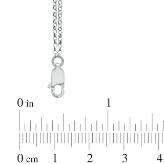 Diamond Accent Sideways Cross Chain Bracelet in Sterling Silver|Peoples Jewellers
