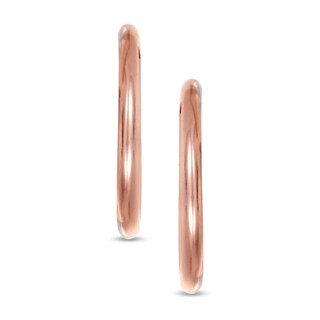 20.0mm Hoop Earrings in 14K Rose Gold|Peoples Jewellers