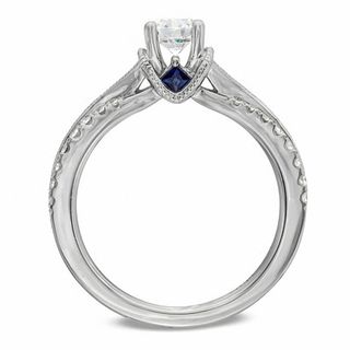 Vera Wang Love Collection 0.70 CT. T.W. Diamond Split Shank Engagement Ring in 14K White Gold|Peoples Jewellers