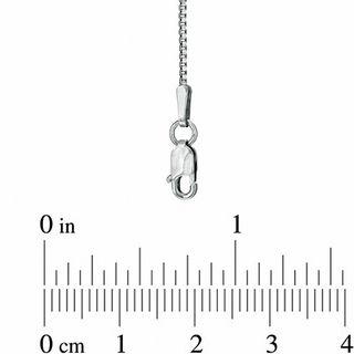 0.45mm Box Chain Necklace in 10K White Gold - 18"|Peoples Jewellers
