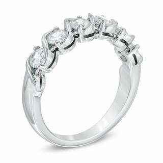1.00 CT. T.W. Certified Canadian Diamond "S" Anniversary Band in 14K White Gold (I/I1)|Peoples Jewellers