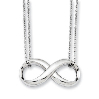 Infinity Double Strand Necklace in Stainless Steel|Peoples Jewellers