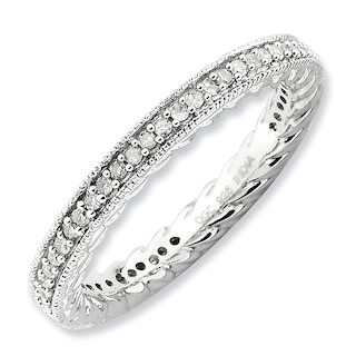 Stackable Expressions™ 0.35 CT. T.W. Diamond Eternity Band in Sterling Silver|Peoples Jewellers