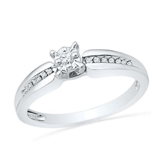 Peoples Jewellers 0.12 CT. T.W. Diamond Promise Ring in 10K White