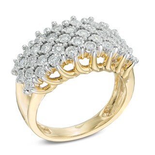 0.30 CT. T.W. Diamond Multi-Row Anniversary Band in 10K Gold|Peoples Jewellers
