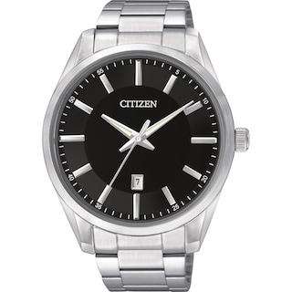 Men's Citizen Quartz Watch with Black Dial (Model:BI1030-53E)|Peoples Jewellers