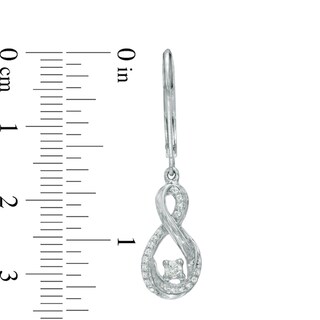 0.25 CT. T.W. Certified Canadian Diamond Infinity Drop Earrings in Sterling Silver (I/I2)|Peoples Jewellers