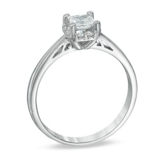 0.50 CT. T.W. Certified Canadian Princess-Cut Diamond