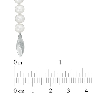 6.0-8.0mm Freshwater Cultured Pearl and Crystal Bead Necklace, Bracelet and Earrings Set in Sterling Silver|Peoples Jewellers