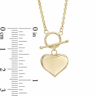 10k gold toggle necklace