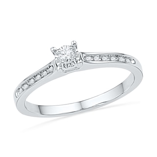 0.10 CT. T.W. Diamond Promise Ring in 10K White Gold|Peoples Jewellers