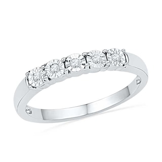 0.16 CT. T.W. Diamond Bubble Bridal Set in Sterling Silver|Peoples Jewellers