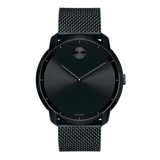 Men's Movado Bold® Mesh Watch with Black Dial (Model: 3600261)|Peoples Jewellers
