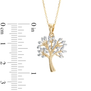 Tree Pendant in 10K Two-Tone Gold|Peoples Jewellers